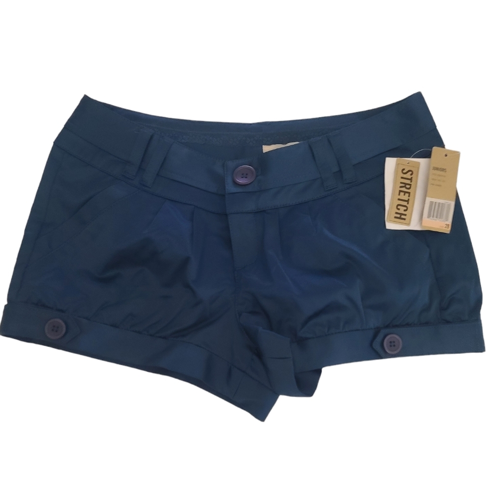 DKNY Y2K  Juniors Shorts Shiny Satin Size 28